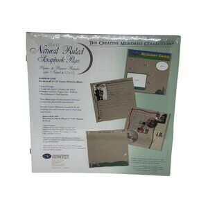 NEW Creative Memories 12x12 Scrapbook Ruled Pages Natural | 5 Sheets / 10 Pages